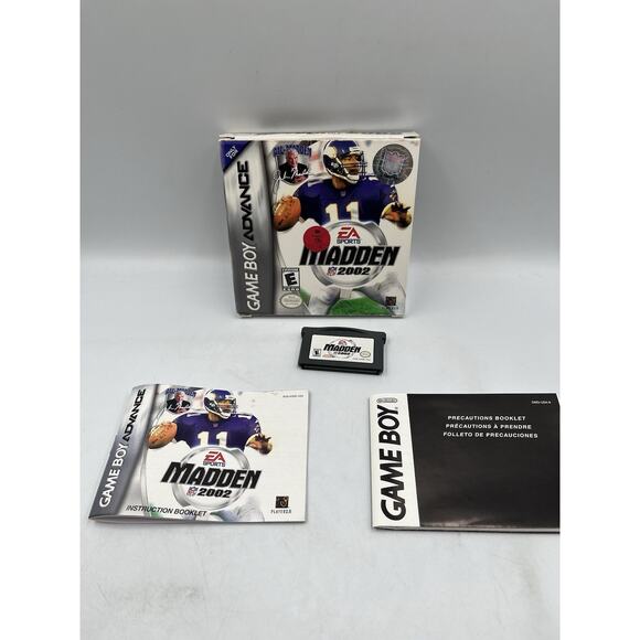 Madden Nfl 2002 Gameboy Advance Cib Tested And Working - Picture 3 of 12